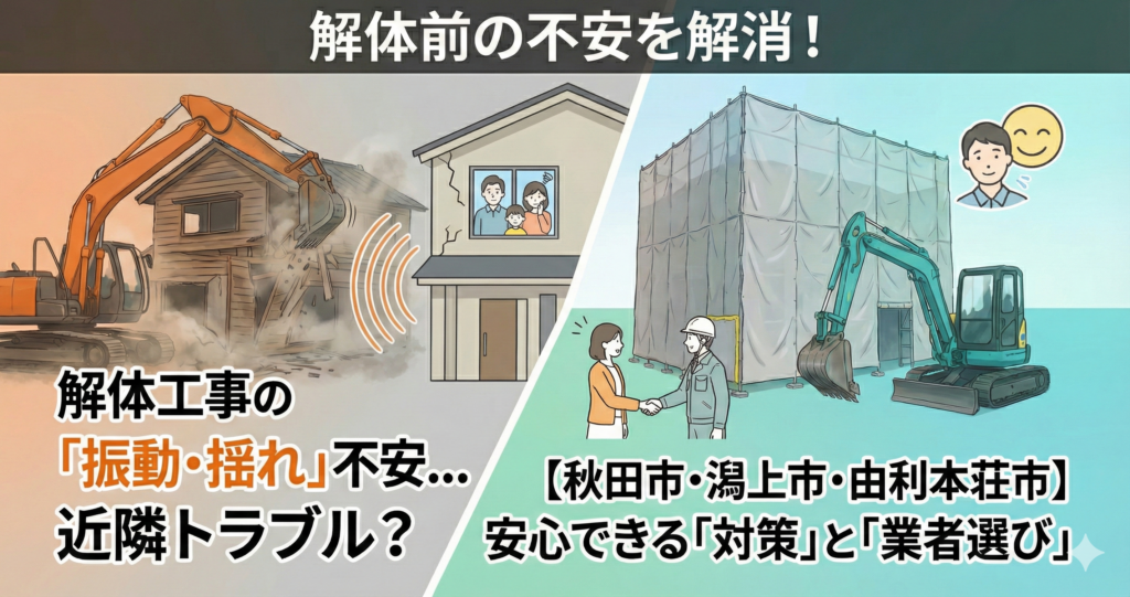 解体工事の揺れで近隣トラブル？振動被害のリスクと失敗しない対策を徹底解説