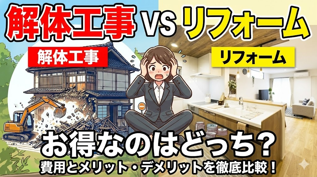 空き家は壊す？直す？失敗しない業者の選び方と費用相場を徹底解説