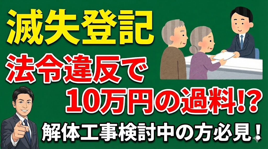 失敗しないための建物滅失登記ガイド